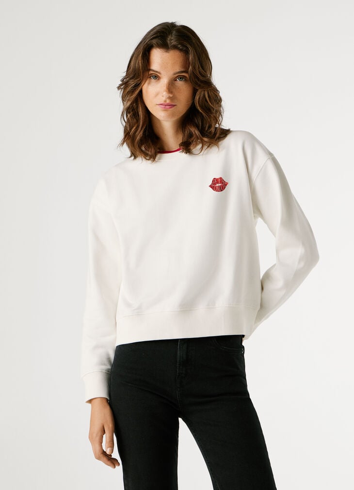 Pepe Jeans Crew Neck Logo Sweatshirt