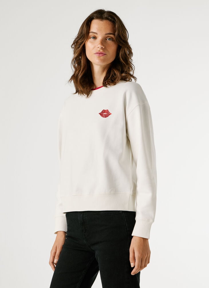 Pepe Jeans Crew Neck Logo Sweatshirt