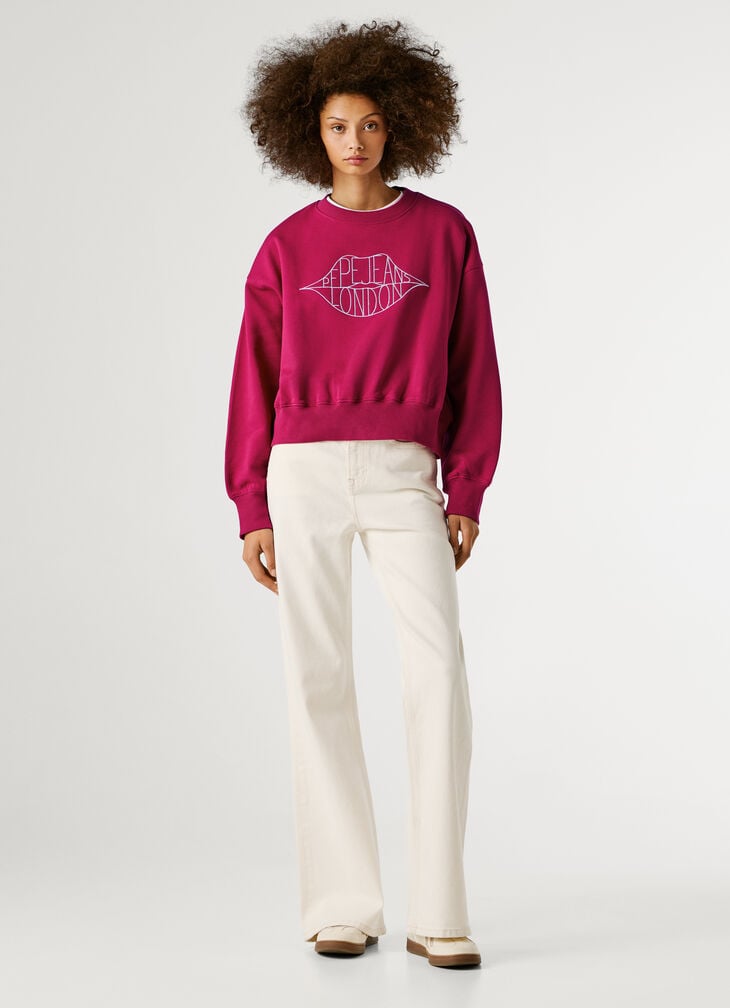 Pepe Jeans Crew Neck Logo Sweatshirt