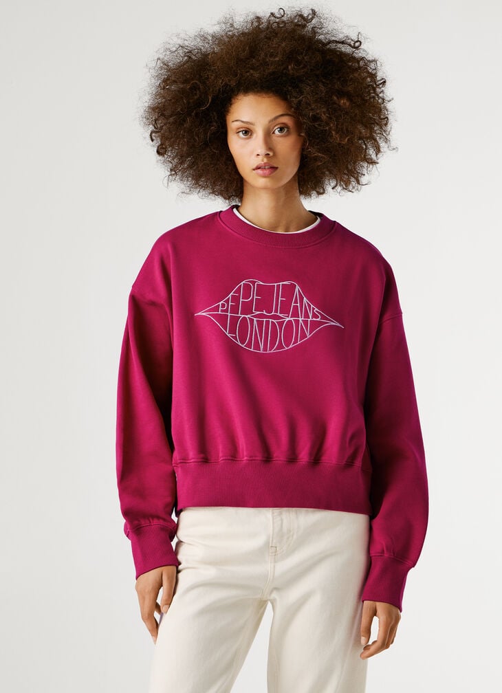 Pepe Jeans Crew Neck Logo Sweatshirt