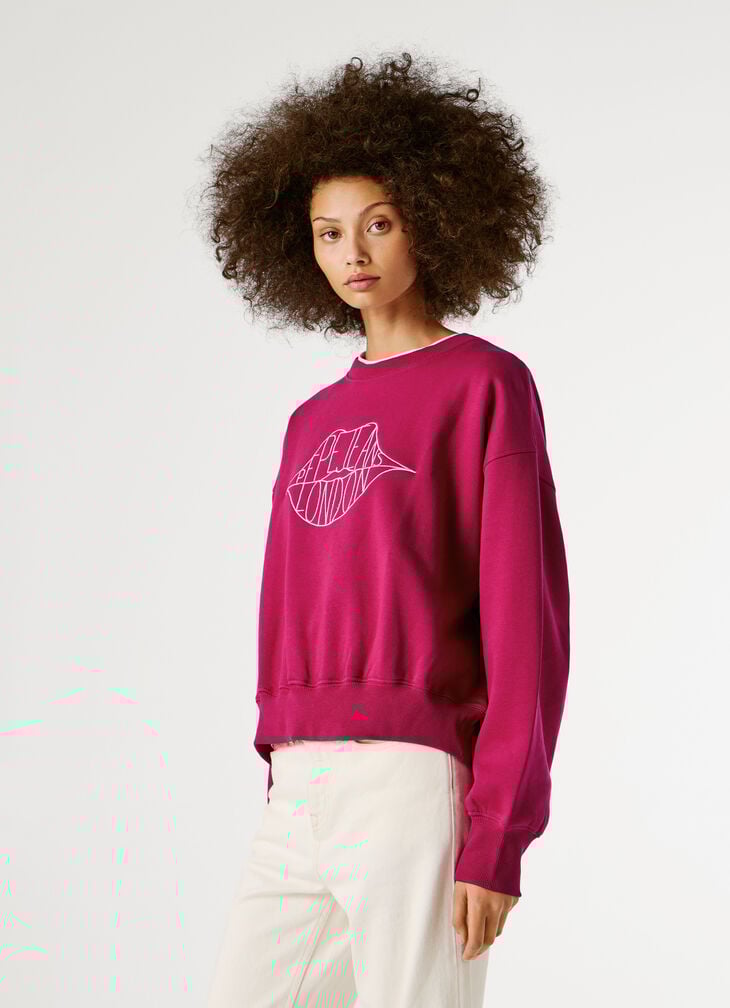 Pepe Jeans Crew Neck Logo Sweatshirt