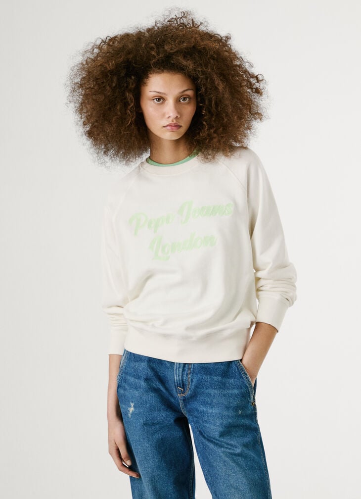 Pepe Jeans Crew Neck Logo Sweatshirt