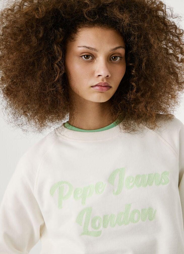 Pepe Jeans Crew Neck Logo Sweatshirt