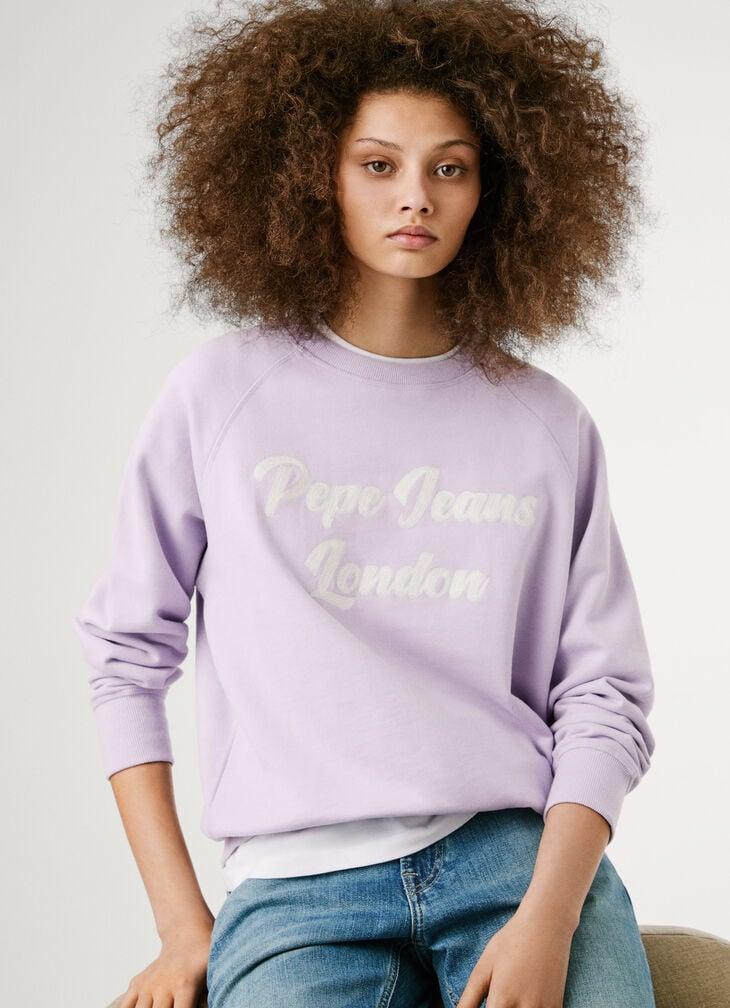 Pepe Jeans crew neck logo sweatshirt