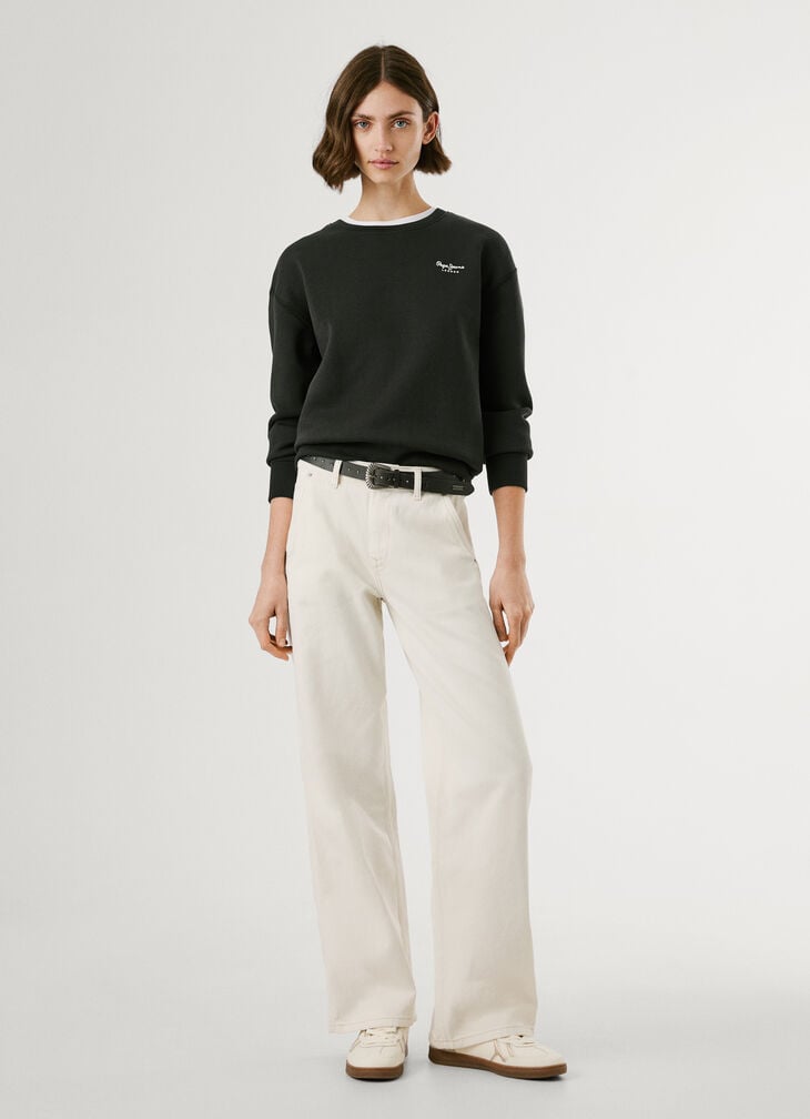 Pepe Jeans Crew Neck Logo Sweatshirt