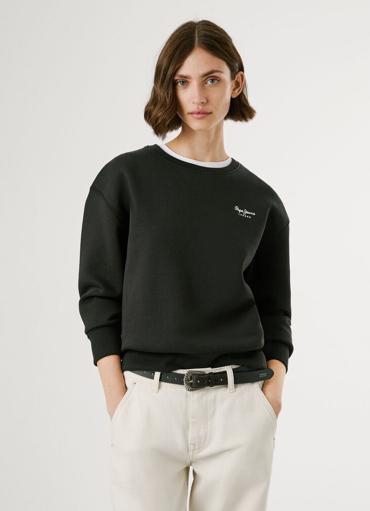 Pepe Jeans Crew Neck Logo Sweatshirt