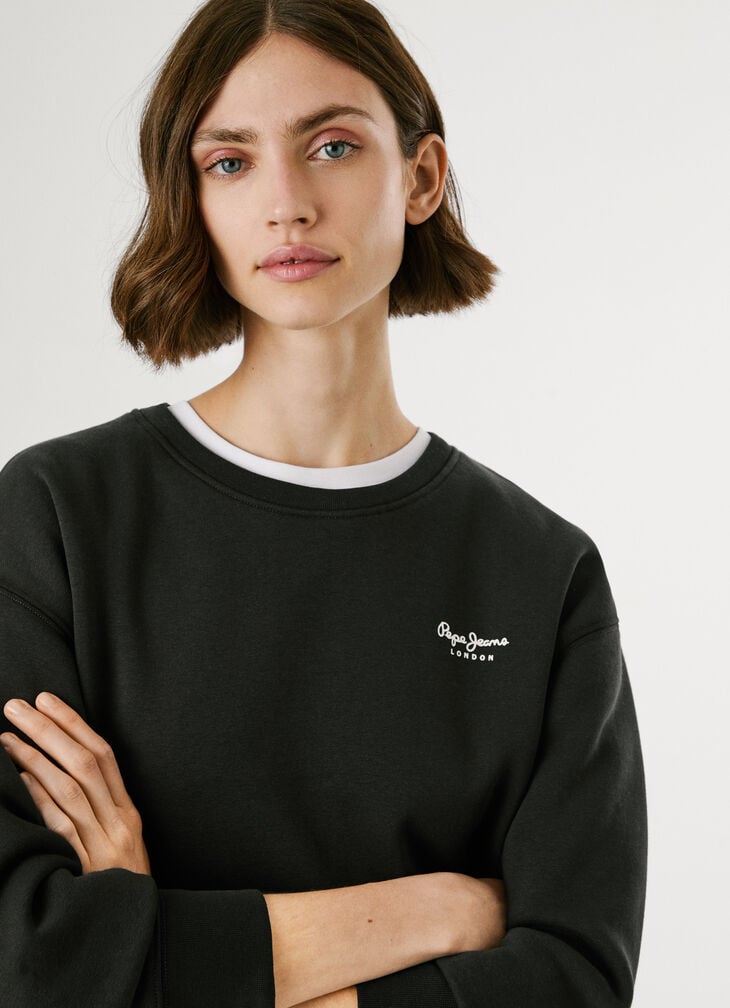 Pepe Jeans Crew Neck Logo Sweatshirt