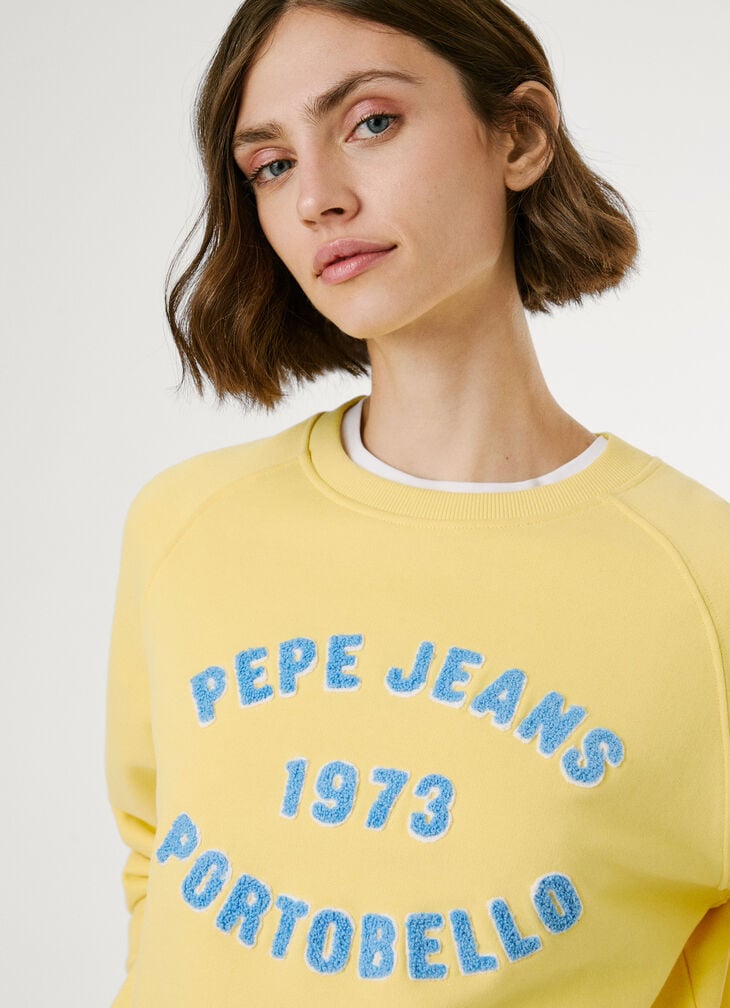 Pepe Jeans Crew Neck Logo Sweatshirt