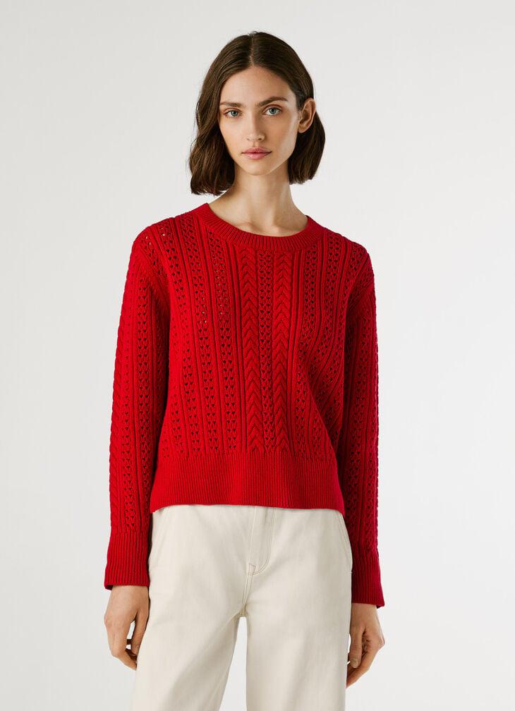 Pepe Jeans Crew Neck Openwork Jumper