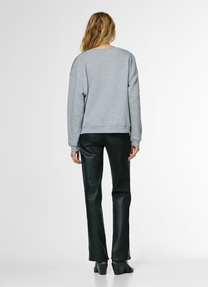 Pepe Jeans Crew Neck Sweatshirt With Printed Text