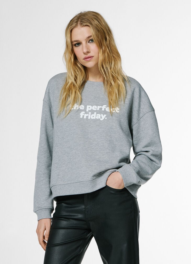 Pepe Jeans Crew Neck Sweatshirt With Printed Text