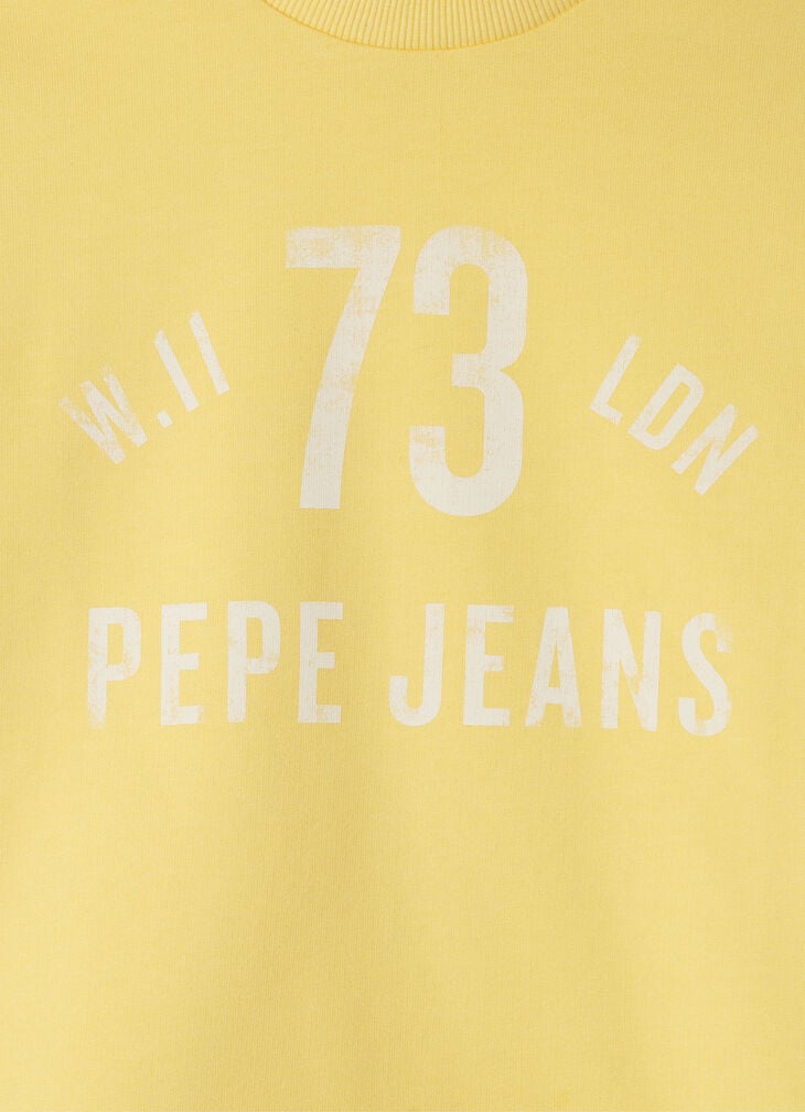 Pepe Jeans Cropped Fit Crew Neck Sweatshirt