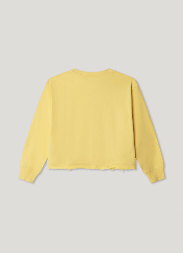 Pepe Jeans Cropped Fit Crew Neck Sweatshirt