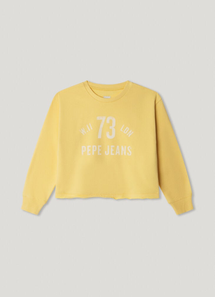 Pepe Jeans cropped fit crew neck sweatshirt