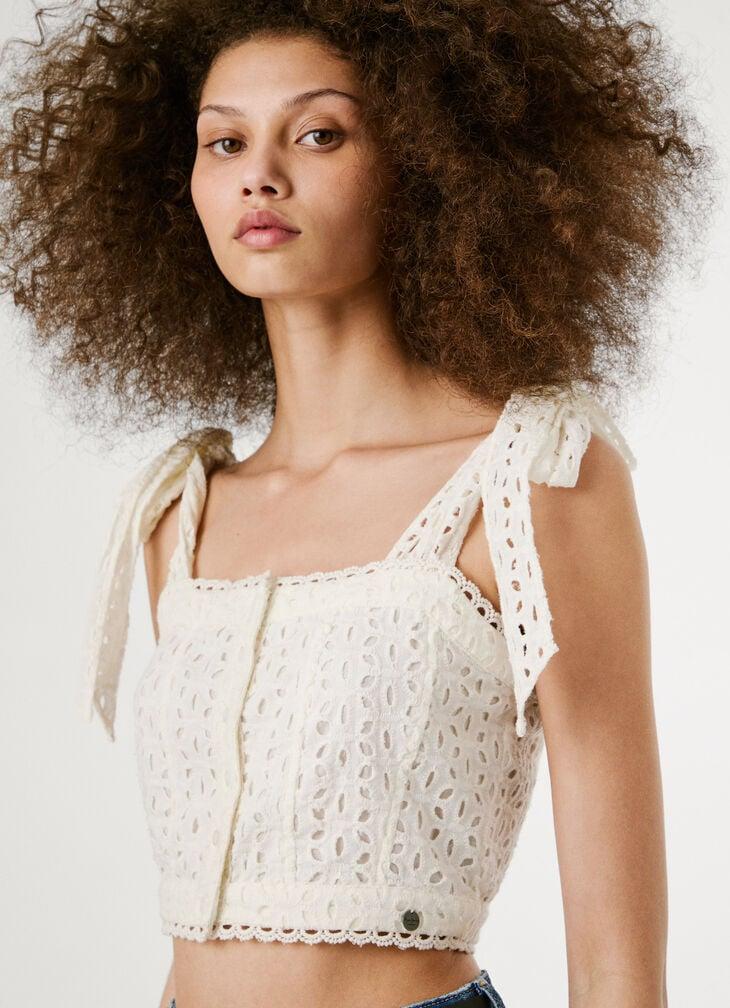 Pepe Jeans cropped strappy top