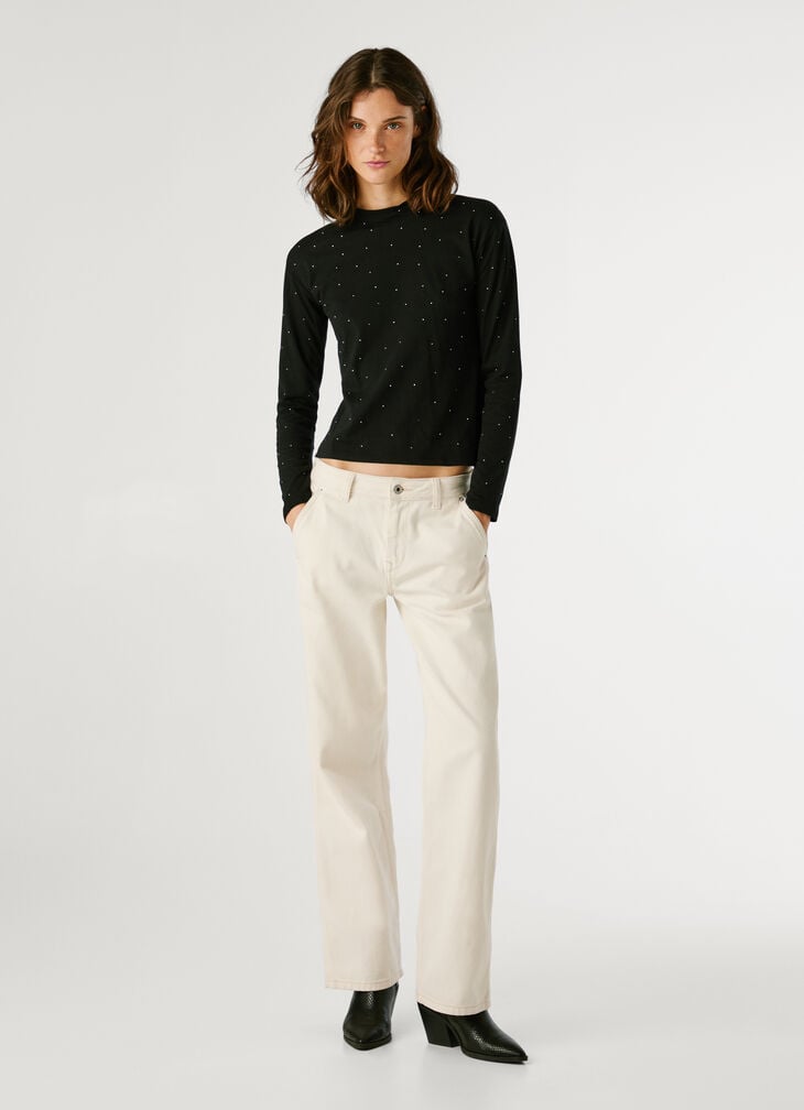 Pepe Jeans crystal details t-shirt