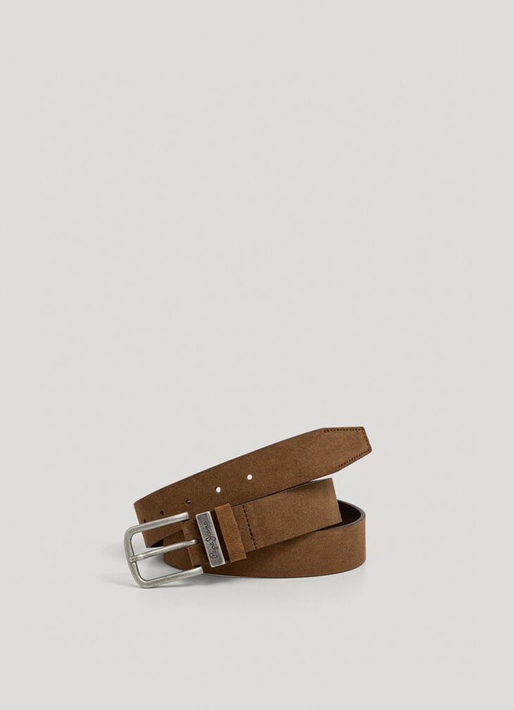 Pepe Jeans double loop suede belt