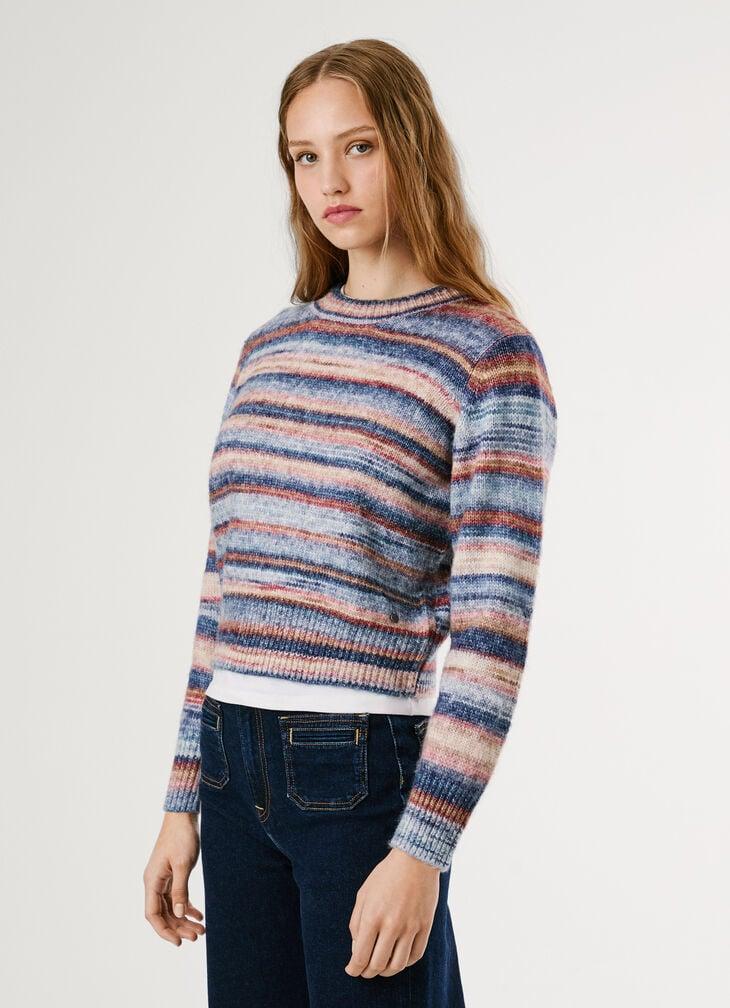 Pepe Jeans Dyed Striped Knit Jumper