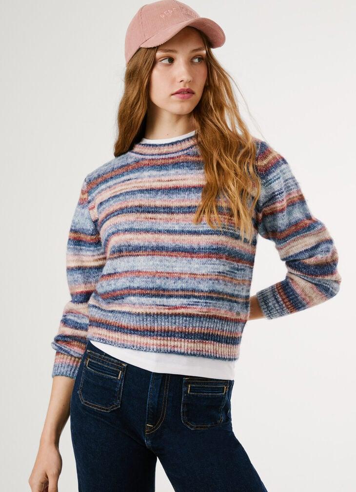 Pepe Jeans dyed striped knit jumper