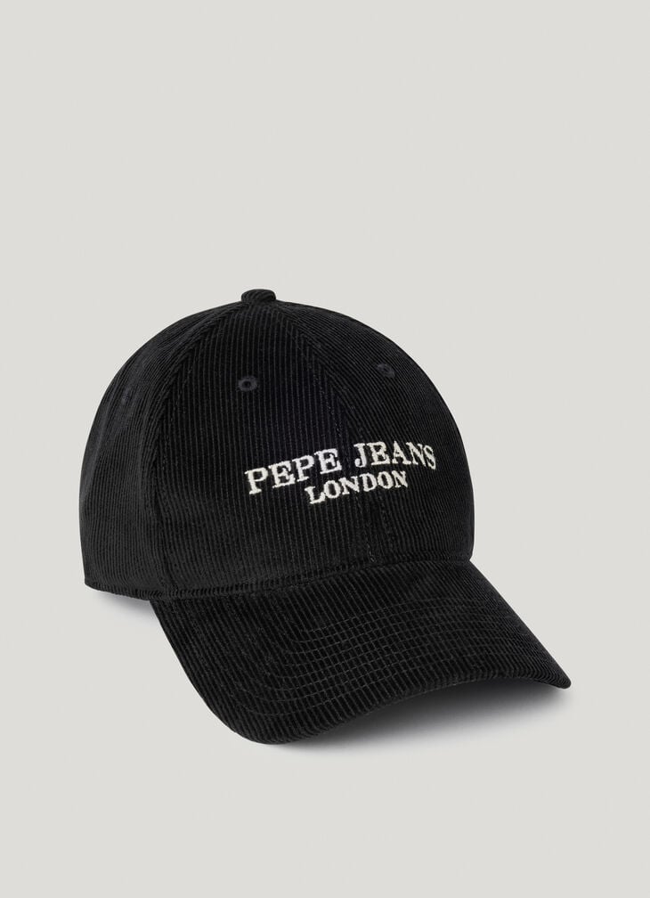 Pepe Jeans embroidered logo corduroy cap