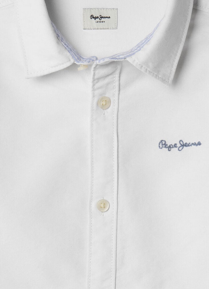 Pepe Jeans Embroidered Logo Oxford Shirt