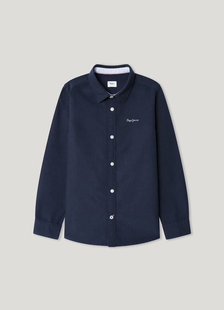 Pepe Jeans embroidered logo oxford shirt