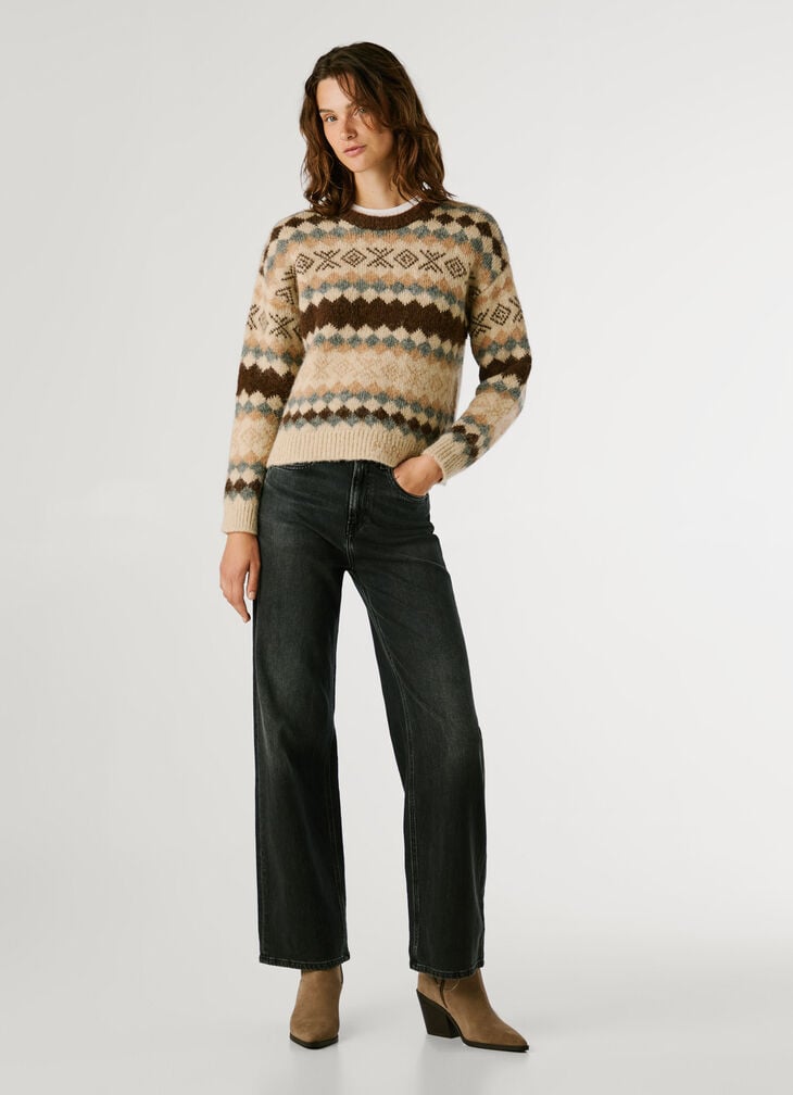 Pepe Jeans Fair Isle Knit Jumper