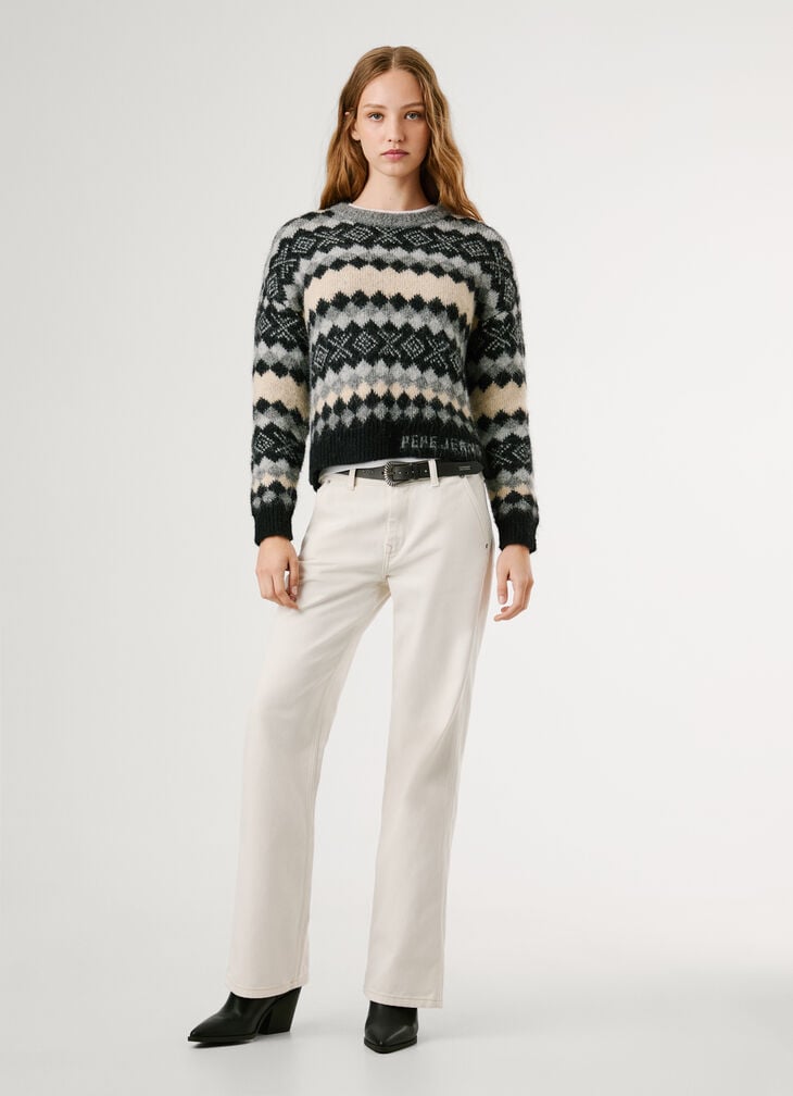 Pepe Jeans Fair Isle Knit Jumper