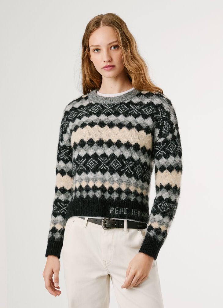 Pepe Jeans Fair Isle Knit Jumper