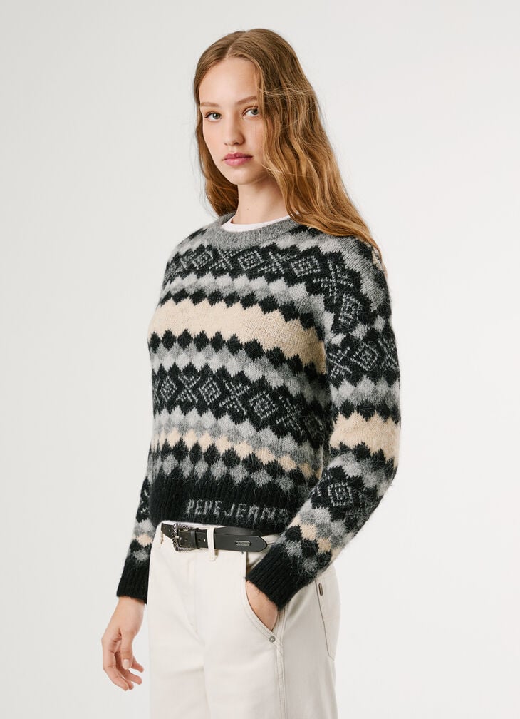Pepe Jeans Fair Isle Knit Jumper