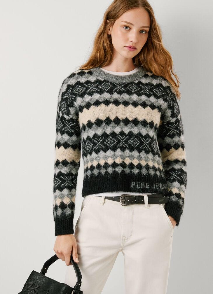 Pepe Jeans fair isle knit jumper