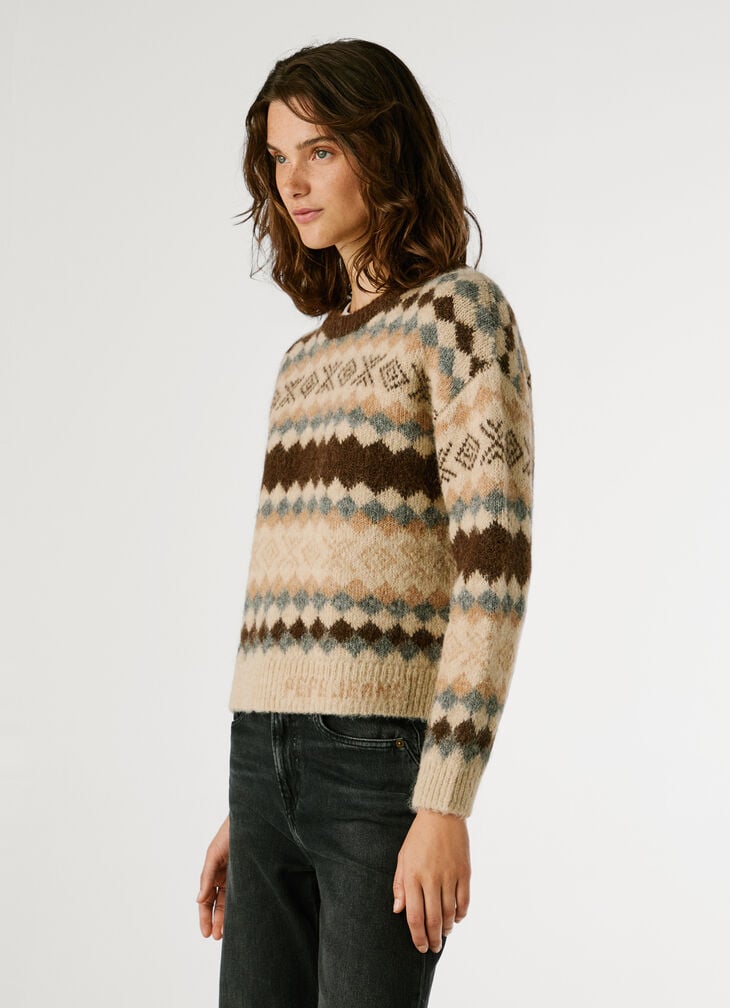 Pepe Jeans Fair Isle Knit Jumper