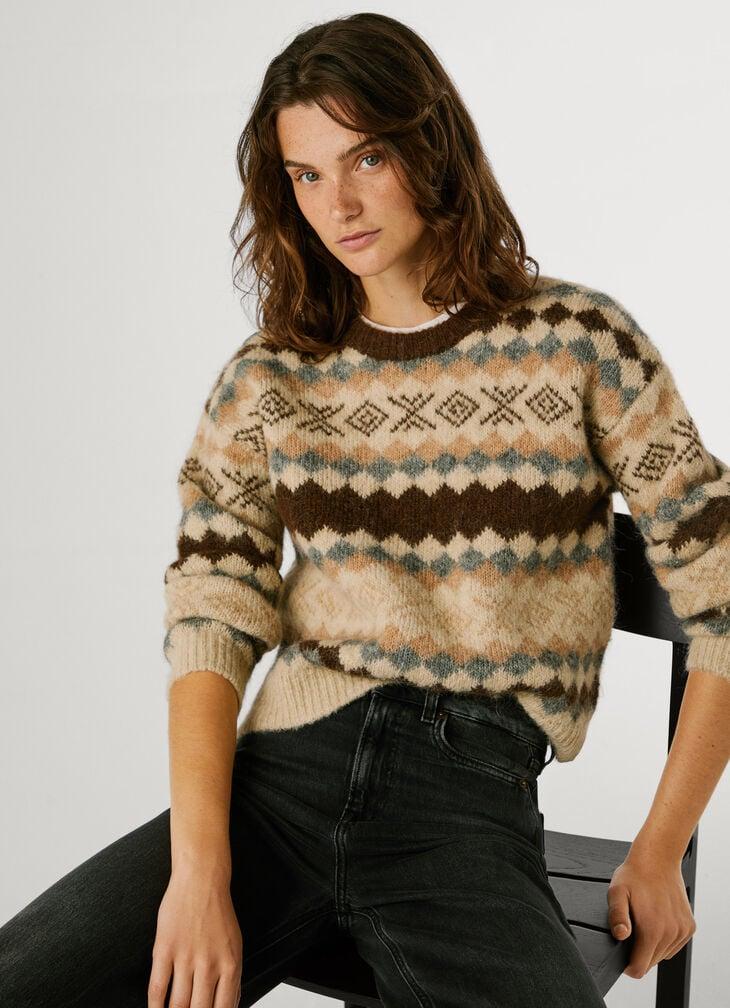 Pepe Jeans fair isle knit jumper