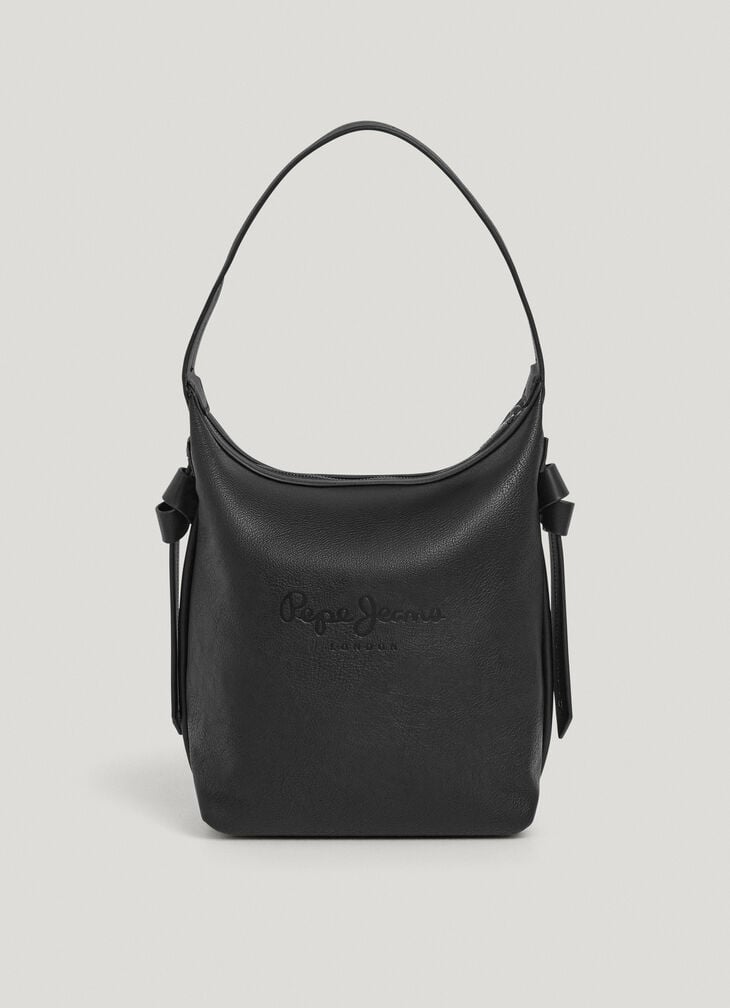 Pepe Jeans Faux Leather Bag With Logo
