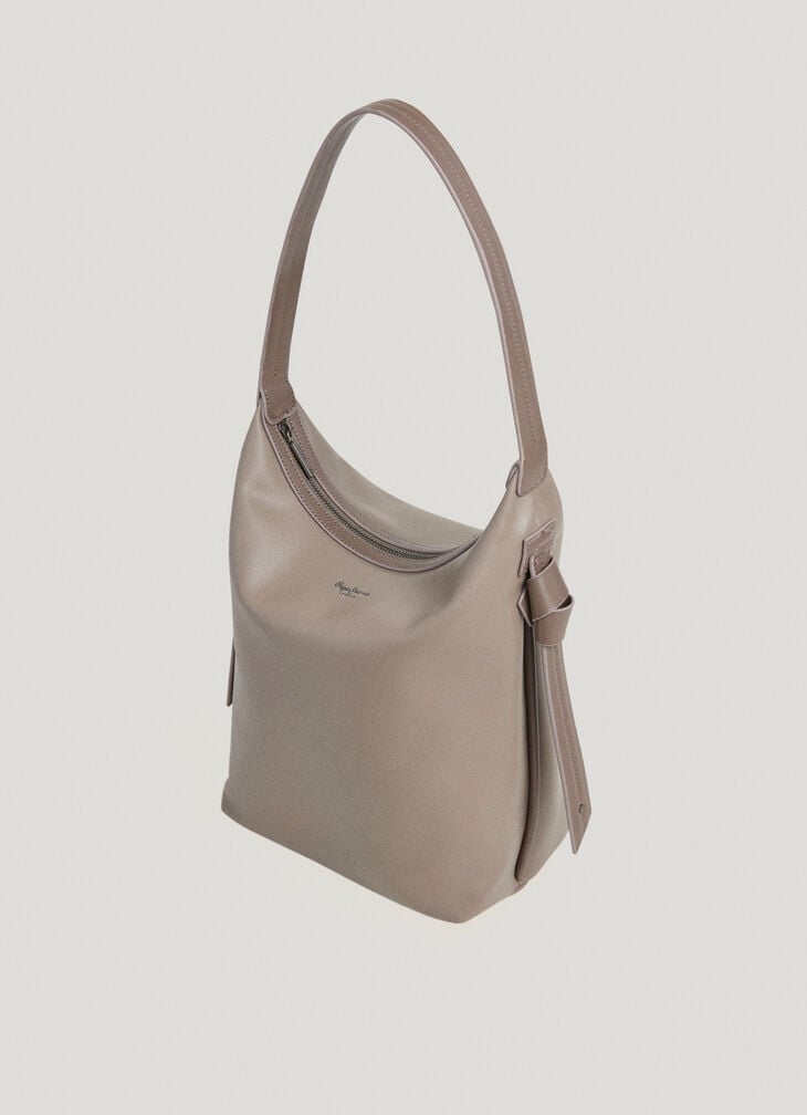 Pepe Jeans Faux Leather Bag With Logo