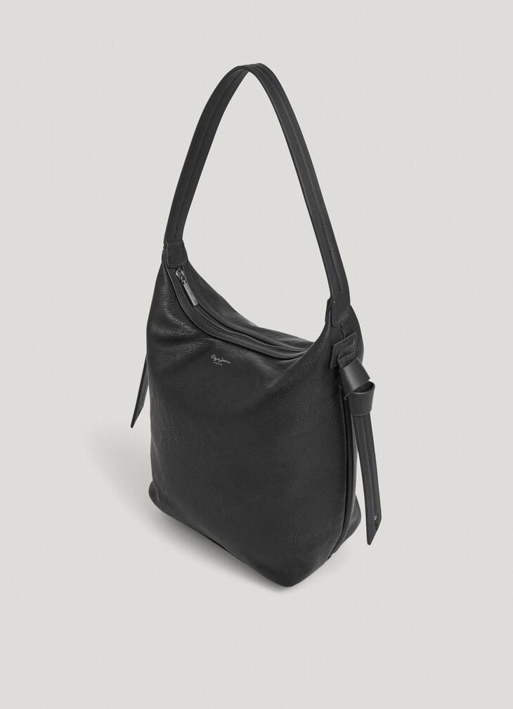 Pepe Jeans Faux Leather Bag With Logo