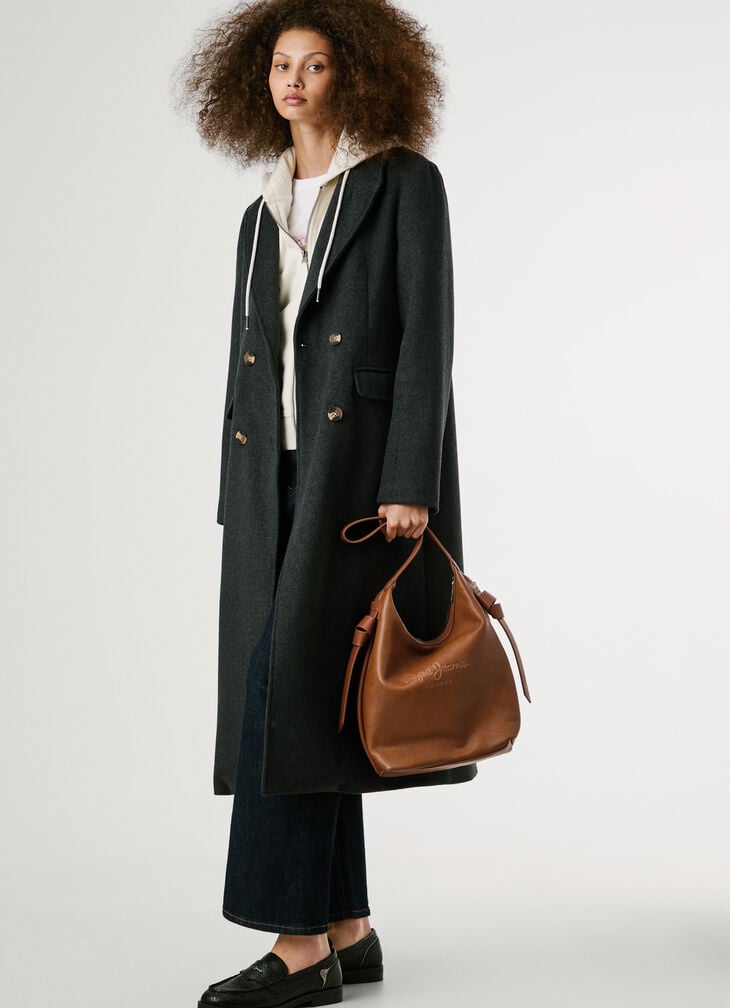 Pepe Jeans faux leather bag with logo