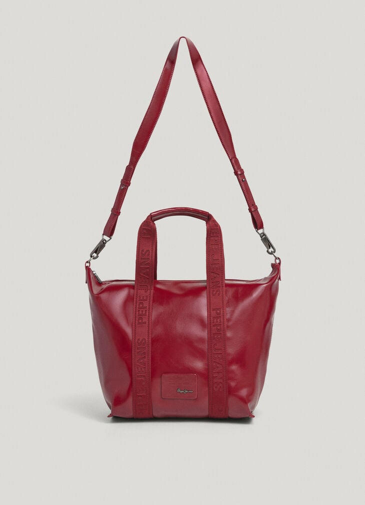 Pepe Jeans Faux Leather Bowling Bag