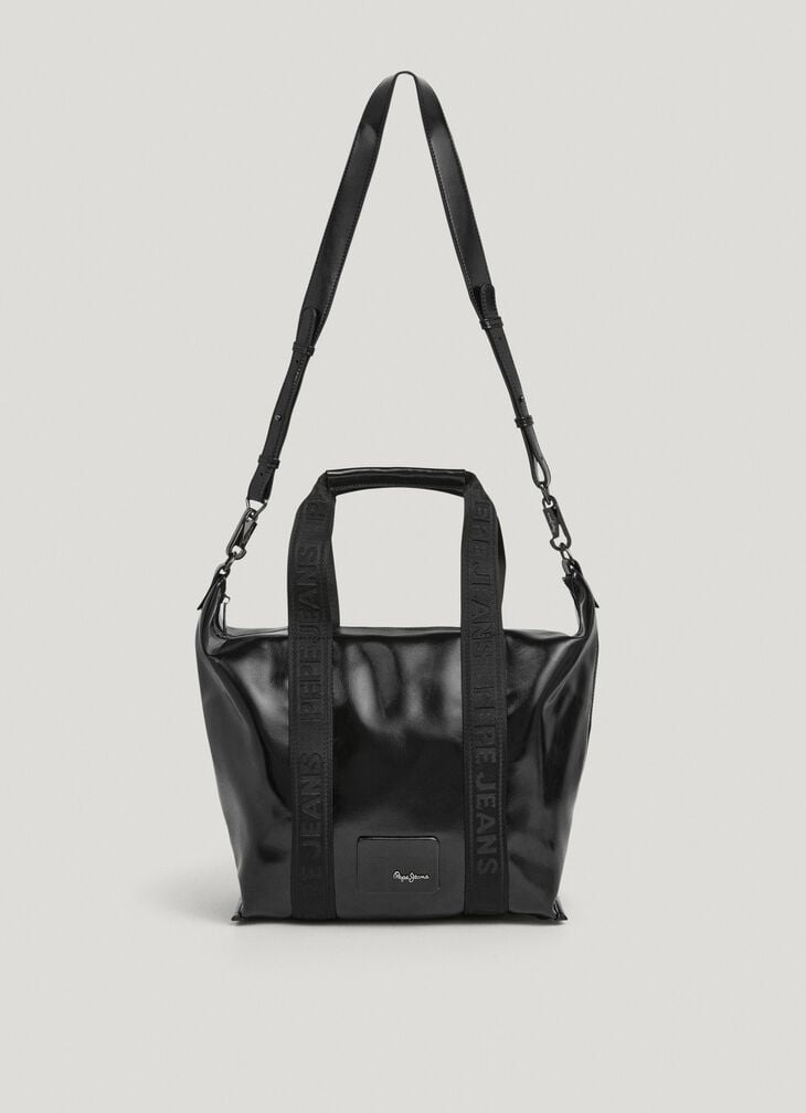 Pepe Jeans Faux Leather Bowling Bag