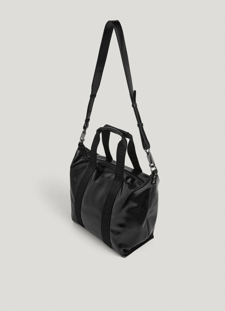 Pepe Jeans Faux Leather Bowling Bag