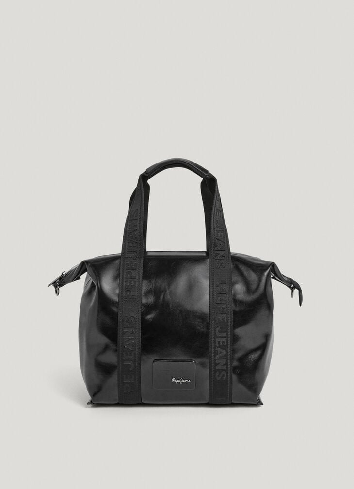 Pepe Jeans faux leather bowling bag