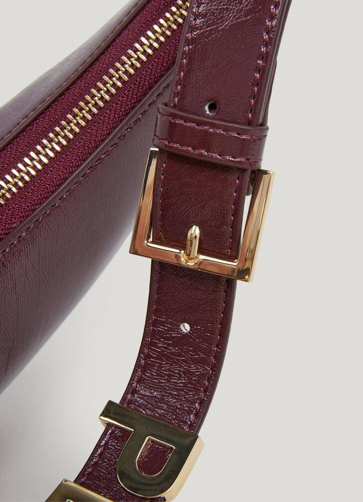 Pepe Jeans Faux Leather Crescent-shaped Handbag