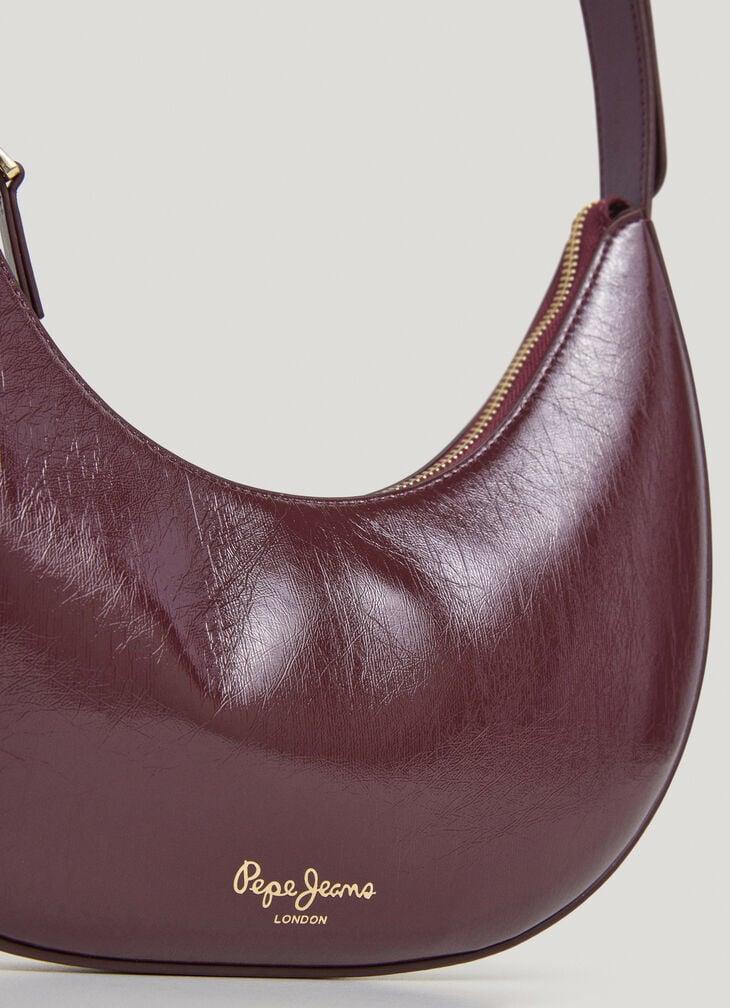 Pepe Jeans Faux Leather Crescent-shaped Handbag