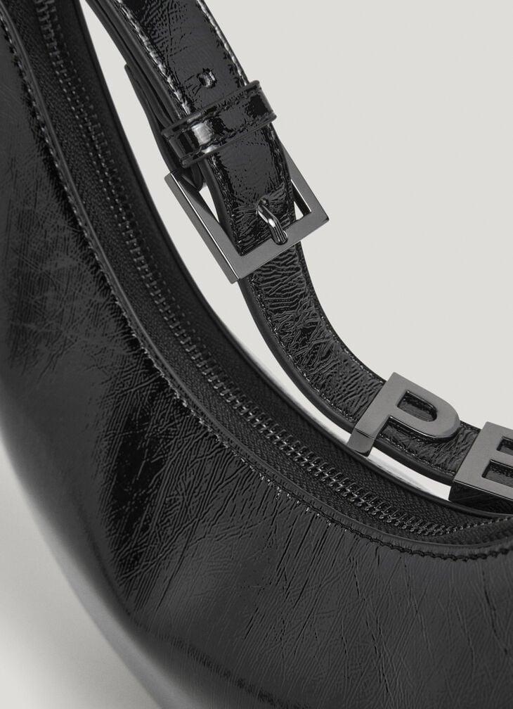 Pepe Jeans Faux Leather Crescent-shaped Handbag