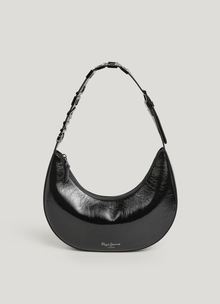 Pepe Jeans faux leather crescent-shaped handbag