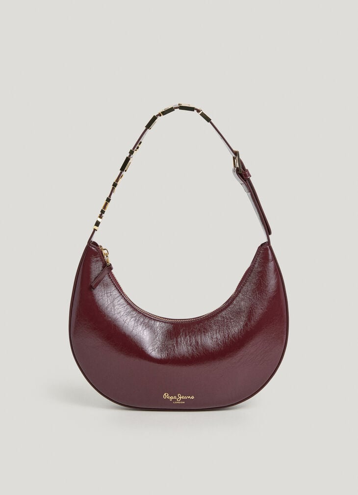 Pepe Jeans faux leather crescent-shaped handbag