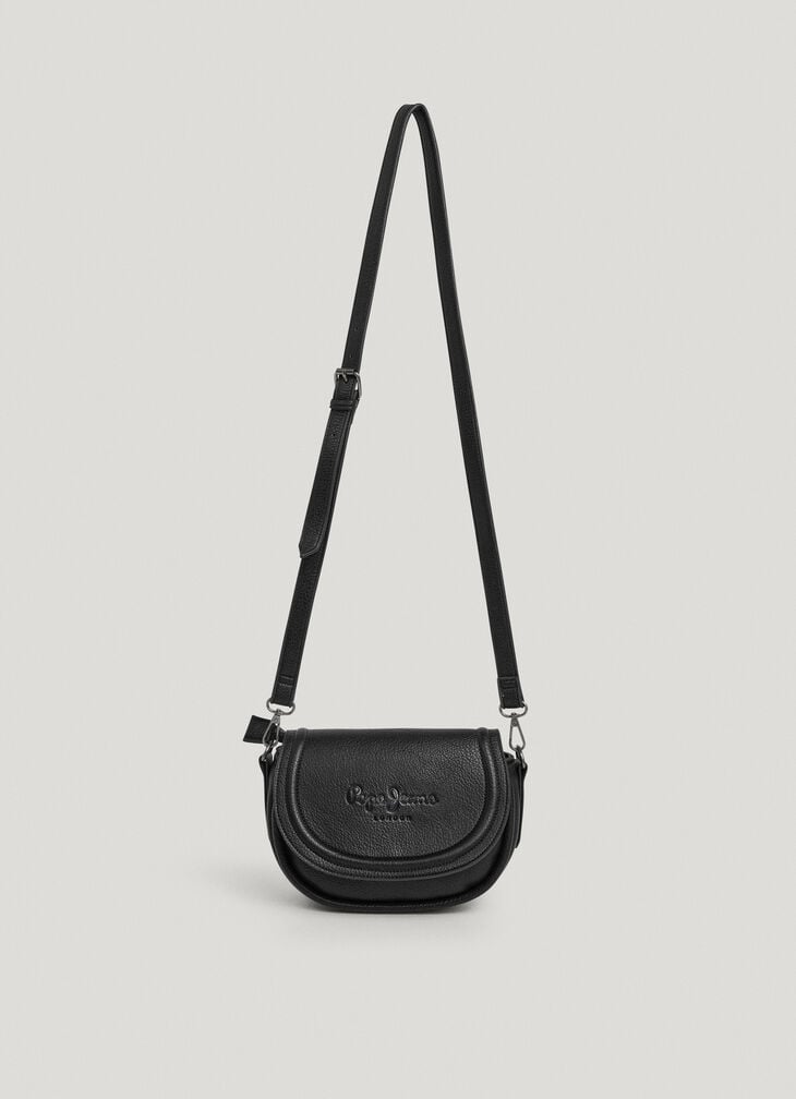 Pepe Jeans Faux Leather Effect Bag With Flap