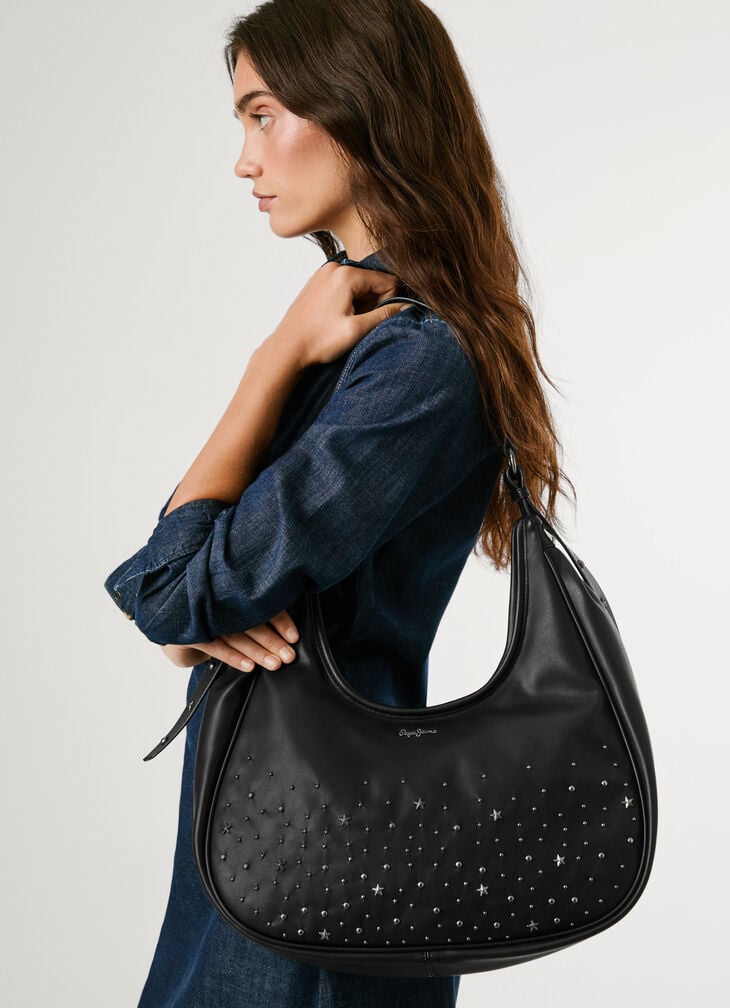 Pepe Jeans Faux Leather Hobo Bag