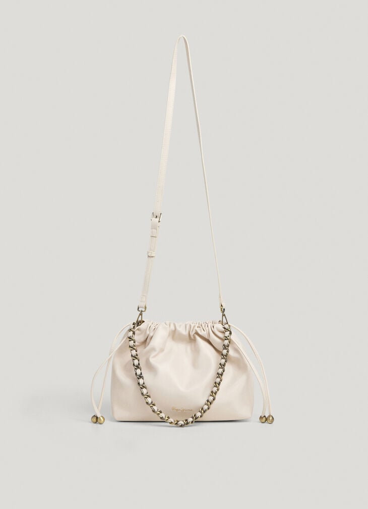 Pepe Jeans Faux Leather Hobo Bag