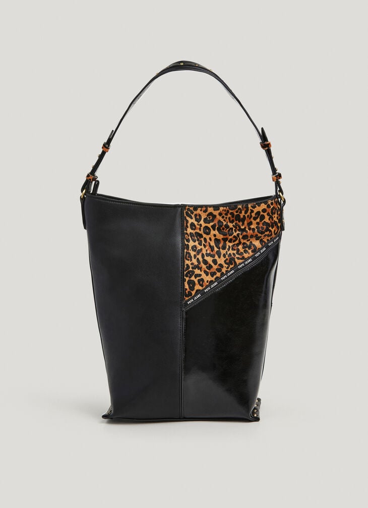 Pepe Jeans Faux Leather Shopper Bag